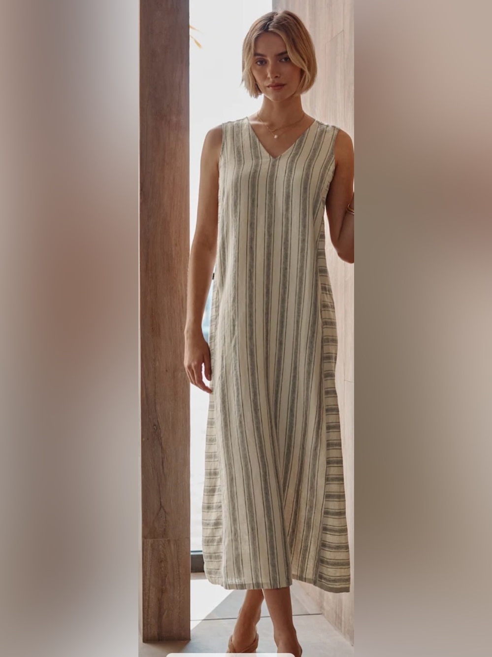 PureJill Linen Dress